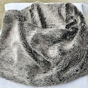 Infinity two shade grey scarf, soft, silky feel, excellent condition, OS